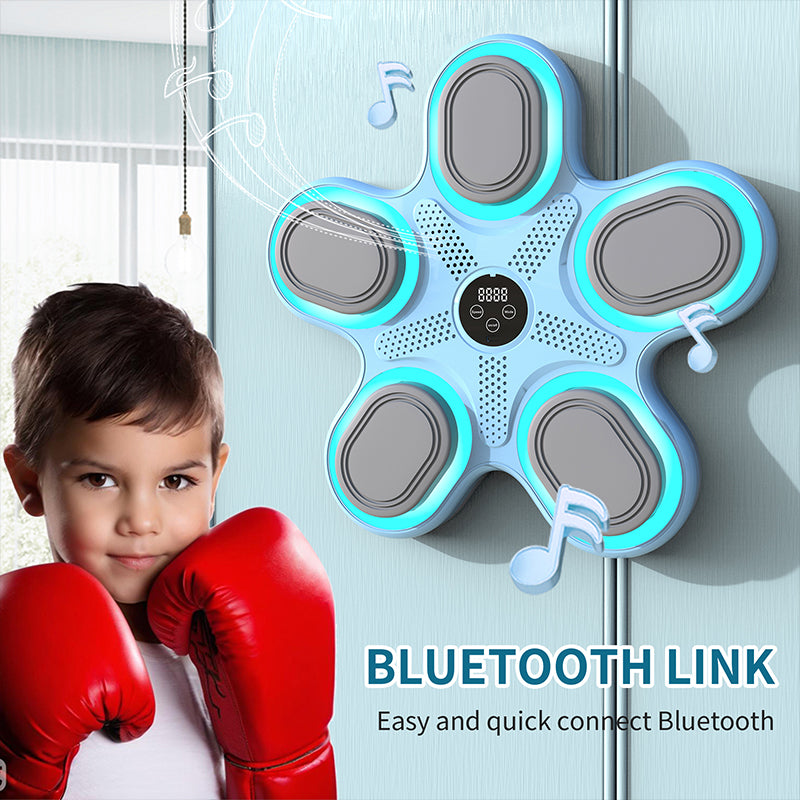 Kids-smart punching boxing electronic music machine