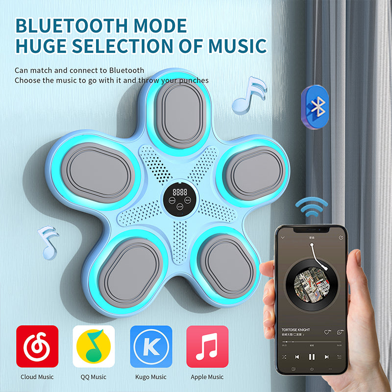Kids-smart punching boxing electronic music machine