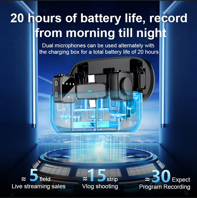 Wireless Microphone ABS Collar Clip Noise Reduction for Podcast Recording Interview Clip