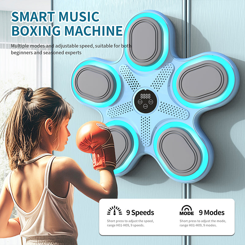 Kids-smart punching boxing electronic music machine