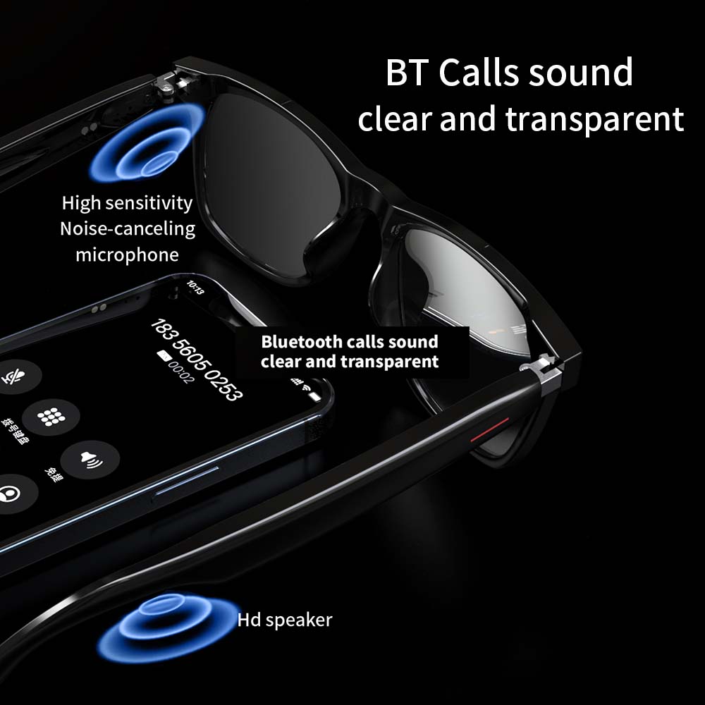 Bluetooth Wireless AI Translation Smart Sunglasses